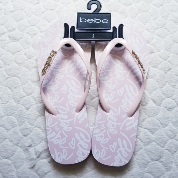 Bebe Shoes Bebe Trice Flip Flops Baby Light Pink Jeweled Logo Poshmark Bebe Shoes Bebe Trice Flip Flops Baby Light Pink Jeweled Logo Poshmark